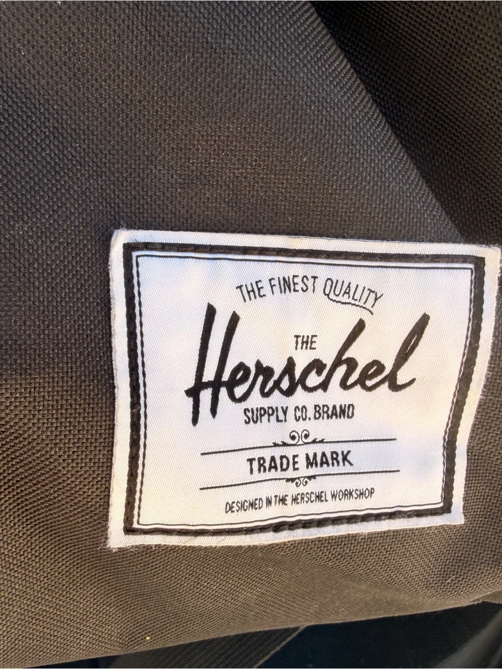 Herschel Supply Co. Black Duffel with Brown Trim